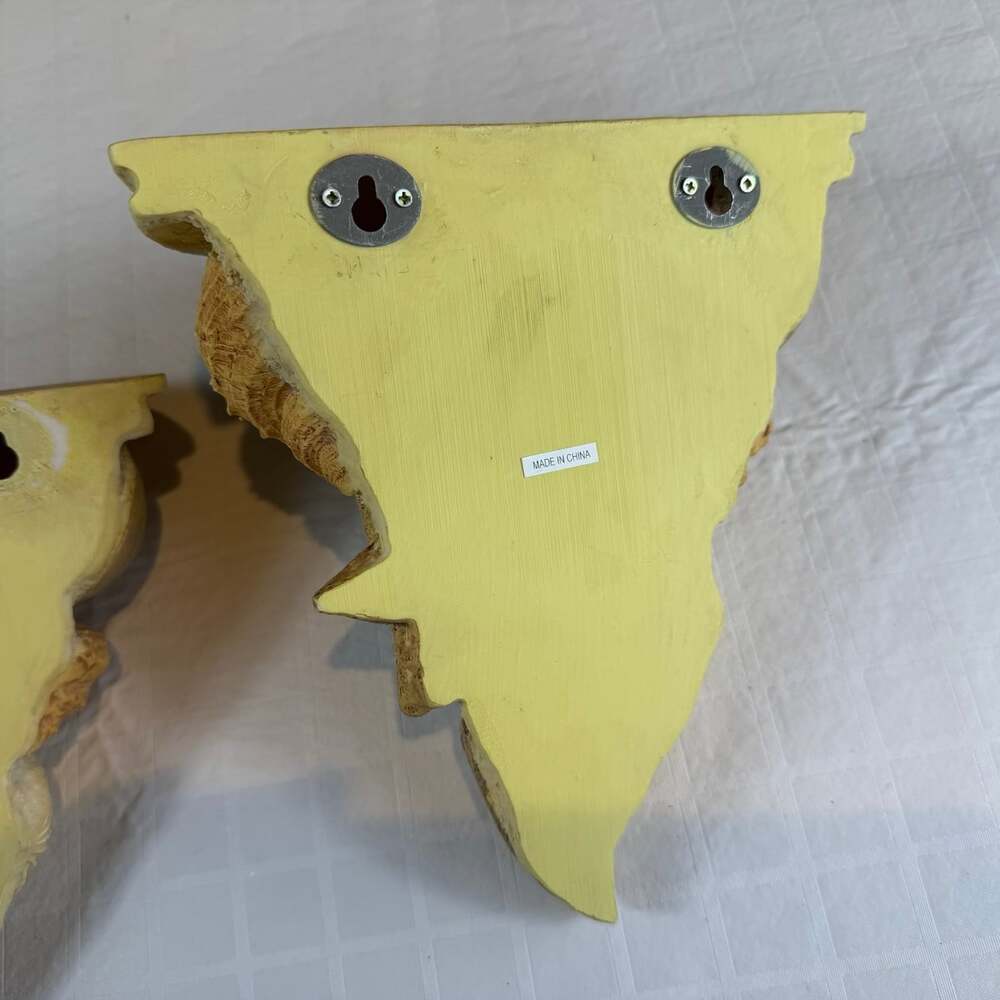 Coastal Seashell resin Wall Mounted shelves Set of 2 Beige/Brown * - Picture 9 of 12